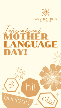 Quirky International Mother Language Day Instagram Story Design