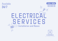 Electrical Service Postcard Image Preview