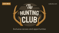 The Hunting Club Facebook Event Cover Design
