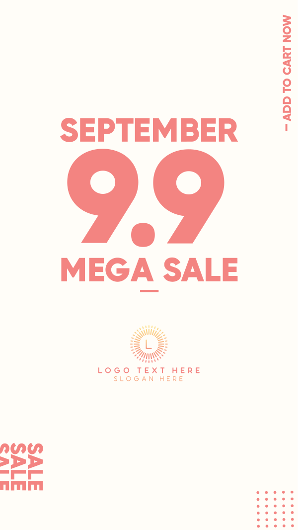 Mega Sale 9.9 Instagram Story Design Image Preview