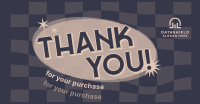 Checkered Thank You Facebook ad Image Preview