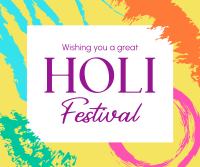 Holi Festival Facebook post Image Preview