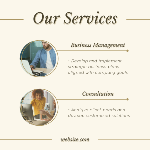 Services for Business Instagram post Image Preview