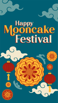 Happy Mooncake Festival Facebook Story Design