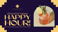 Cinco De Mayo Happy Hour Facebook Event Cover Design