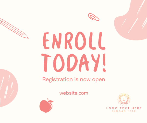 Enrollment Ongoing Facebook Post Design