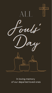 Soul's Day Candle Instagram reel Image Preview