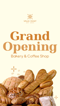 Bakery Opening Notice Instagram Reel Image Preview