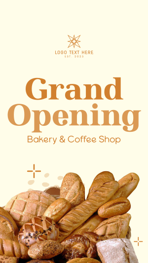 Bakery Opening Notice Instagram Reel Image Preview