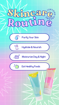 Y2K Skincare Routine Facebook Story Image Preview