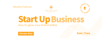 Simple Business Podcast Facebook cover Image Preview