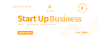 Simple Business Podcast Facebook Cover Image Preview