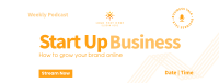 Simple Business Podcast Facebook Cover Image Preview