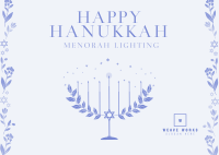 Happy Menorah  Postcard Image Preview