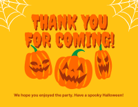 Pumpkin Takeover Thank You Card Design