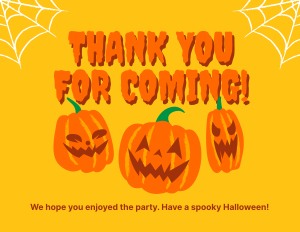 Pumpkin Takeover Thank You Card Image Preview