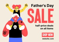 Father's Day Deals Postcard Image Preview