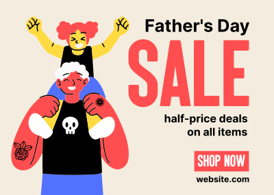 Father's Day Deals Postcard Image Preview