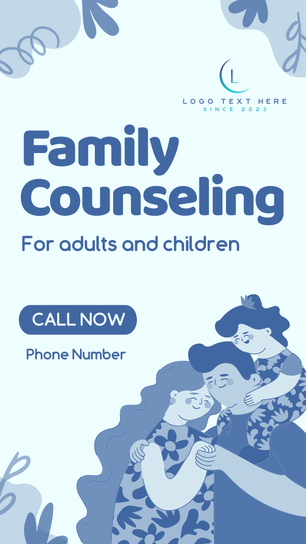 Quirky Family Counseling Service Facebook Story Design