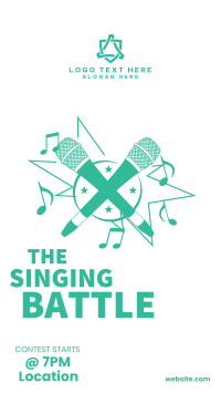 Singing Battle Facebook Story Design