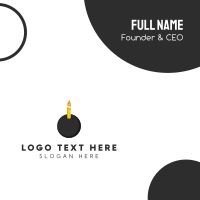 Candle Bomb Business Card Design