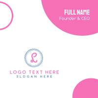 Cute N Emblem Business Card Design