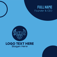 Blue Bull Technology Business Card Design