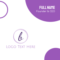 Elegant Letter B Business Card | BrandCrowd Business Card Maker