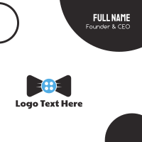 Button Tie Business Card Design