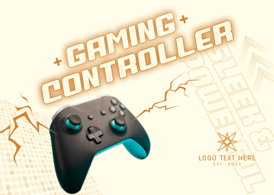 Sleek Gaming Controller Postcard Image Preview