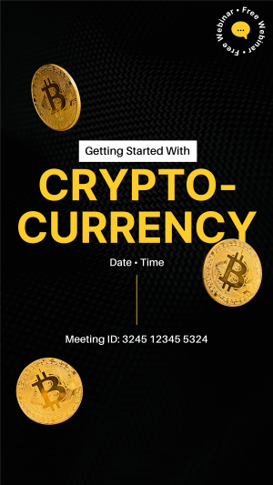 Cryptocurrency Webinar Instagram story Image Preview