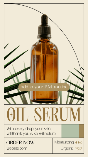 Skin Care Serum Facebook story Image Preview