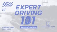 Expert Driving Facebook Event Cover Design