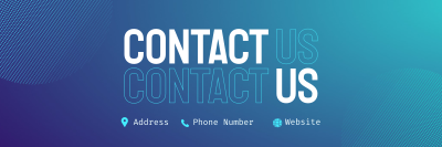 Smooth Corporate Contact Us Twitter header (cover) Image Preview