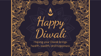 Fancy Diwali Greeting Facebook Event Cover Design