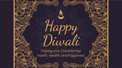 Fancy Diwali Greeting Facebook event cover Image Preview