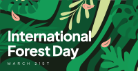 Abstract Forest Day Facebook Ad Image Preview