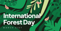 Abstract Forest Day Facebook ad Image Preview