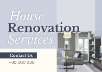 Fast Renovation Service Postcard Image Preview