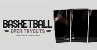 Basketball Ongoing Tryouts Facebook Ad Design
