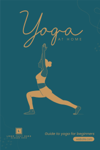 Yoga at home Pinterest Pin Image Preview