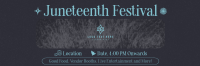 Retro Juneteenth Festival Twitter Header Design