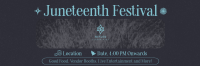 Retro Juneteenth Festival Twitter header (cover) Image Preview