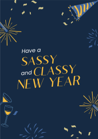 Sassy New Year Spirit Poster Image Preview