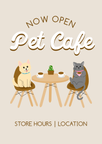 Pet Cafe Opening Poster Image Preview