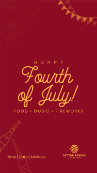 4th of July Celebration Facebook story Image Preview