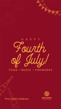 4th of July Celebration Facebook story Image Preview