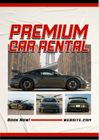 Luxury Car Rental Poster Design