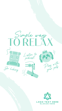 Cute Relaxation Tips YouTube short Image Preview