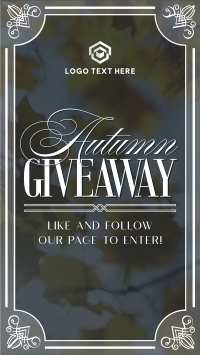 Autumn Giveaway Instagram Story Design